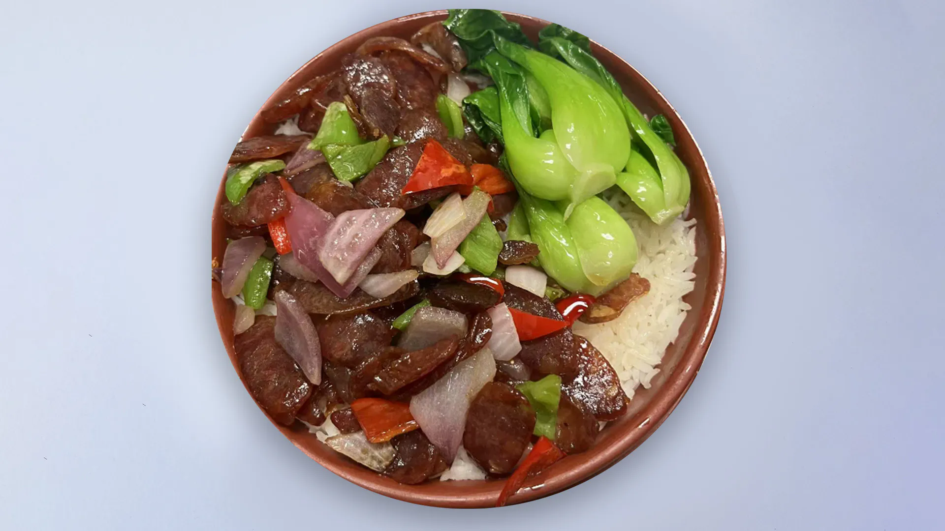 Cured Meat Steamed Rice at Spring Dumplings，a Chinese Restaurant in Rosemead