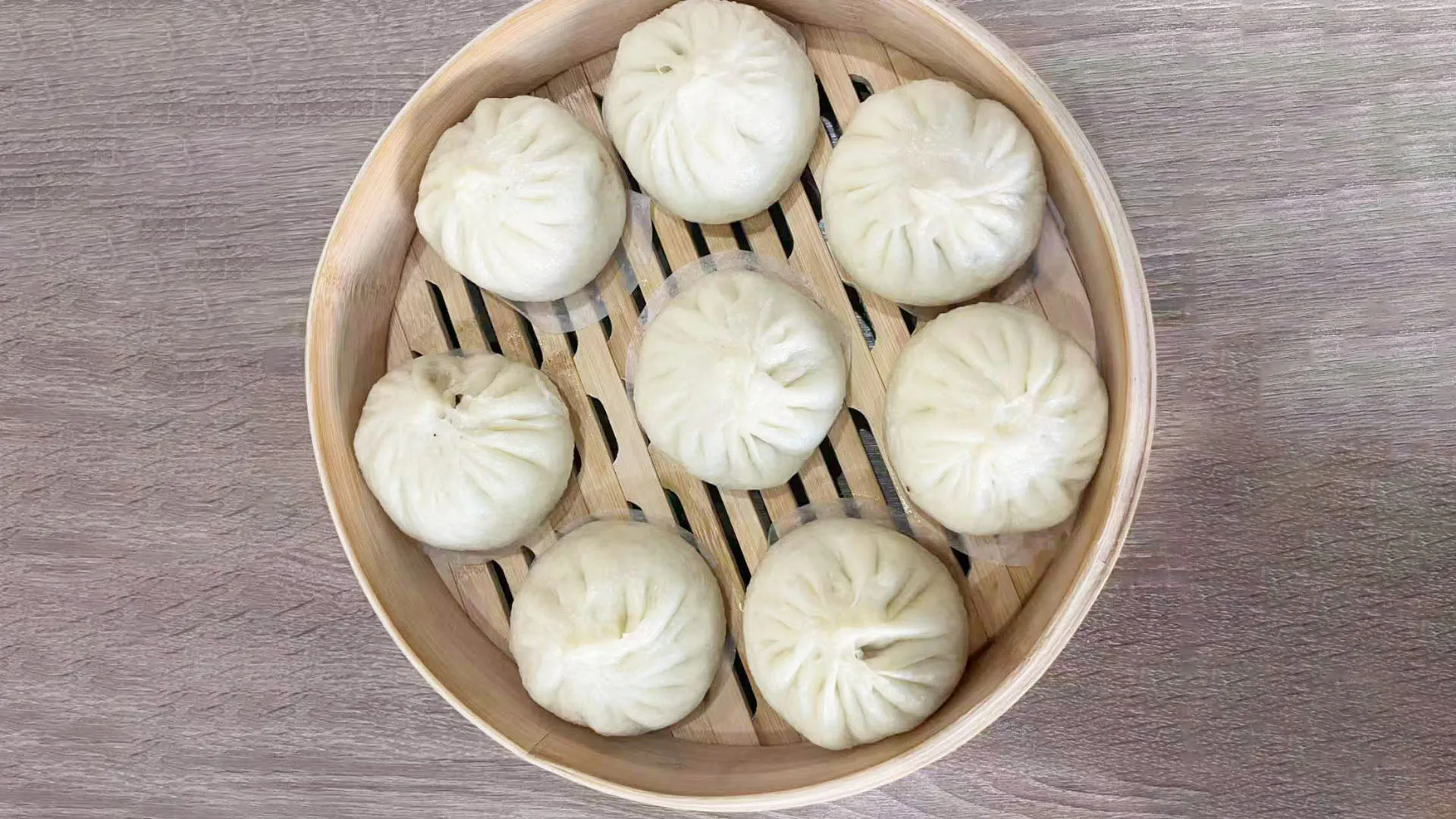 Pork & Dried Bamboo Shoot Buns at Spring Dumplings，a Chinese Restaurant in Rosemead